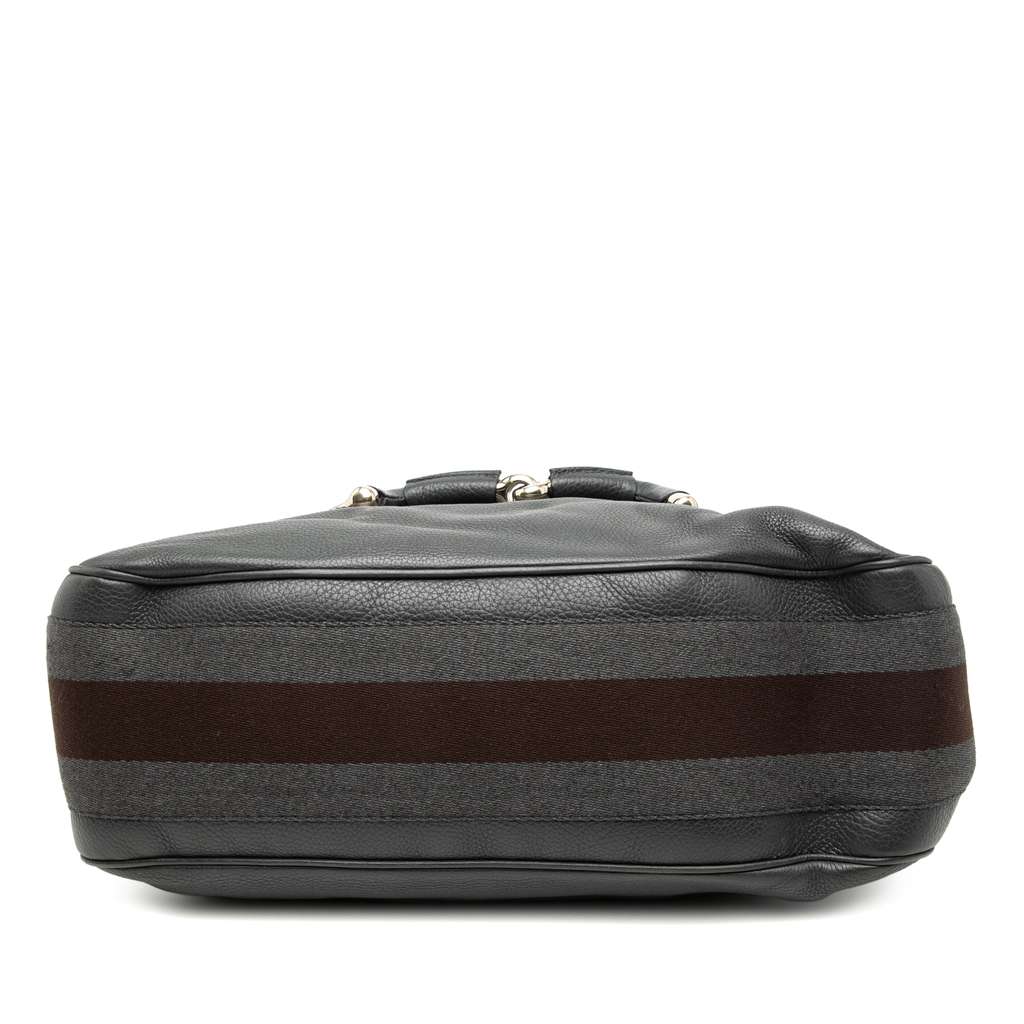 Gucci Leather Web Horsebit Heritage Hobo - 3
