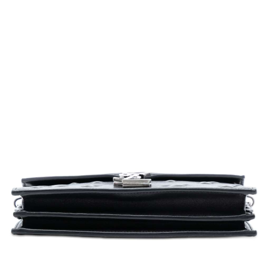 Saint Laurent Star Embossed Calfskin Monogram Cassandra Clasp Bag - 3