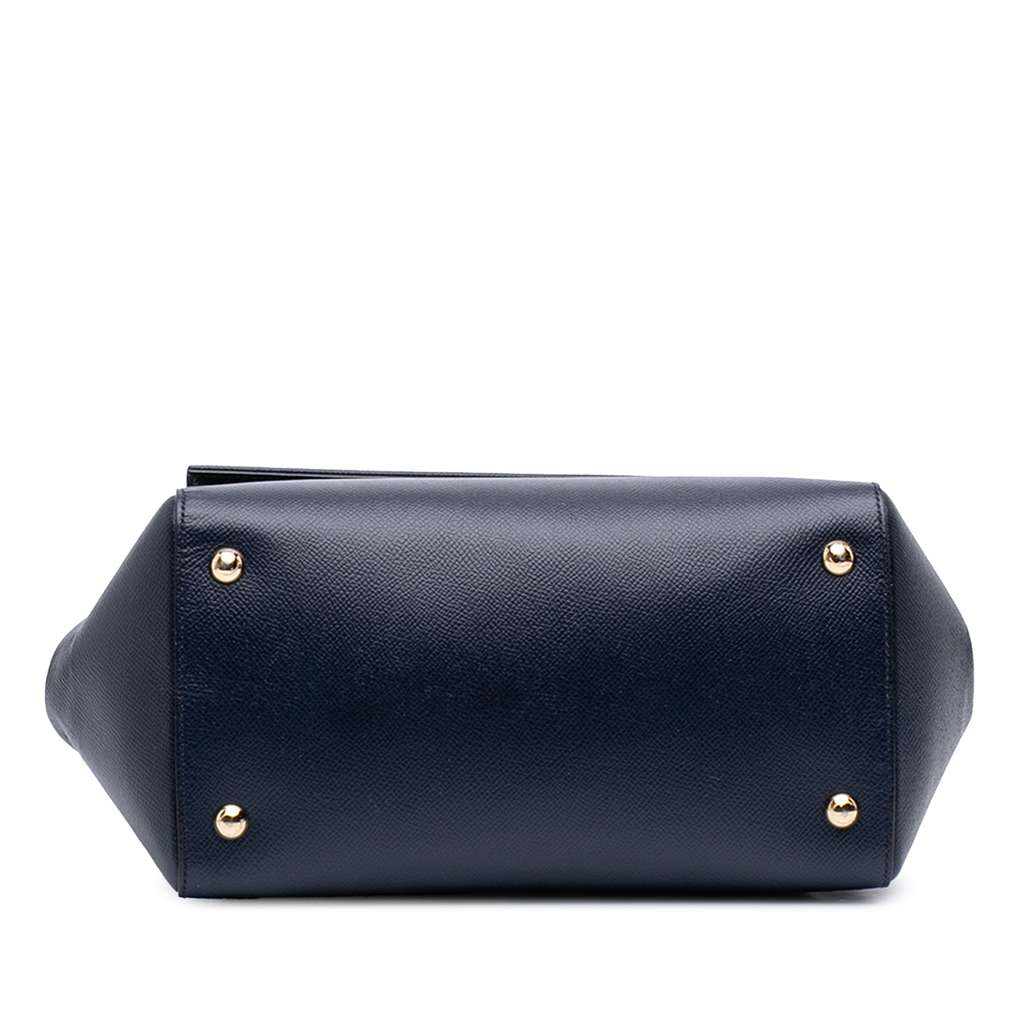 Salvatore Ferragamo Leather Carrie Vara Bow Top Handle Bag - 3