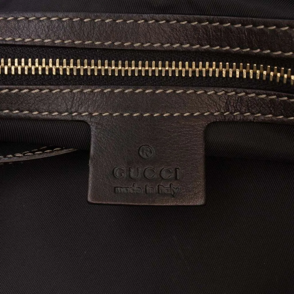 Gucci Patent Dialux Britt Web Tote Black Leather Very good - Box View