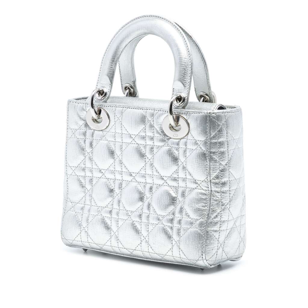 Dior Small Metallic Grained Calfskin Cannage My ABCDior Lady Dior - 2