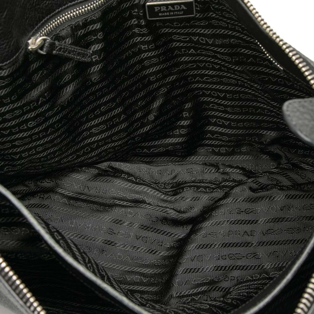 Prada Vitello Top Zip Messenger Bag - 5