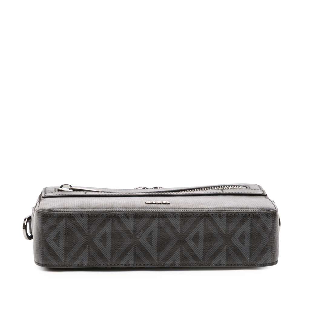 Dior CD Diamond Coated Canvas Safari Bag with Strap - 3