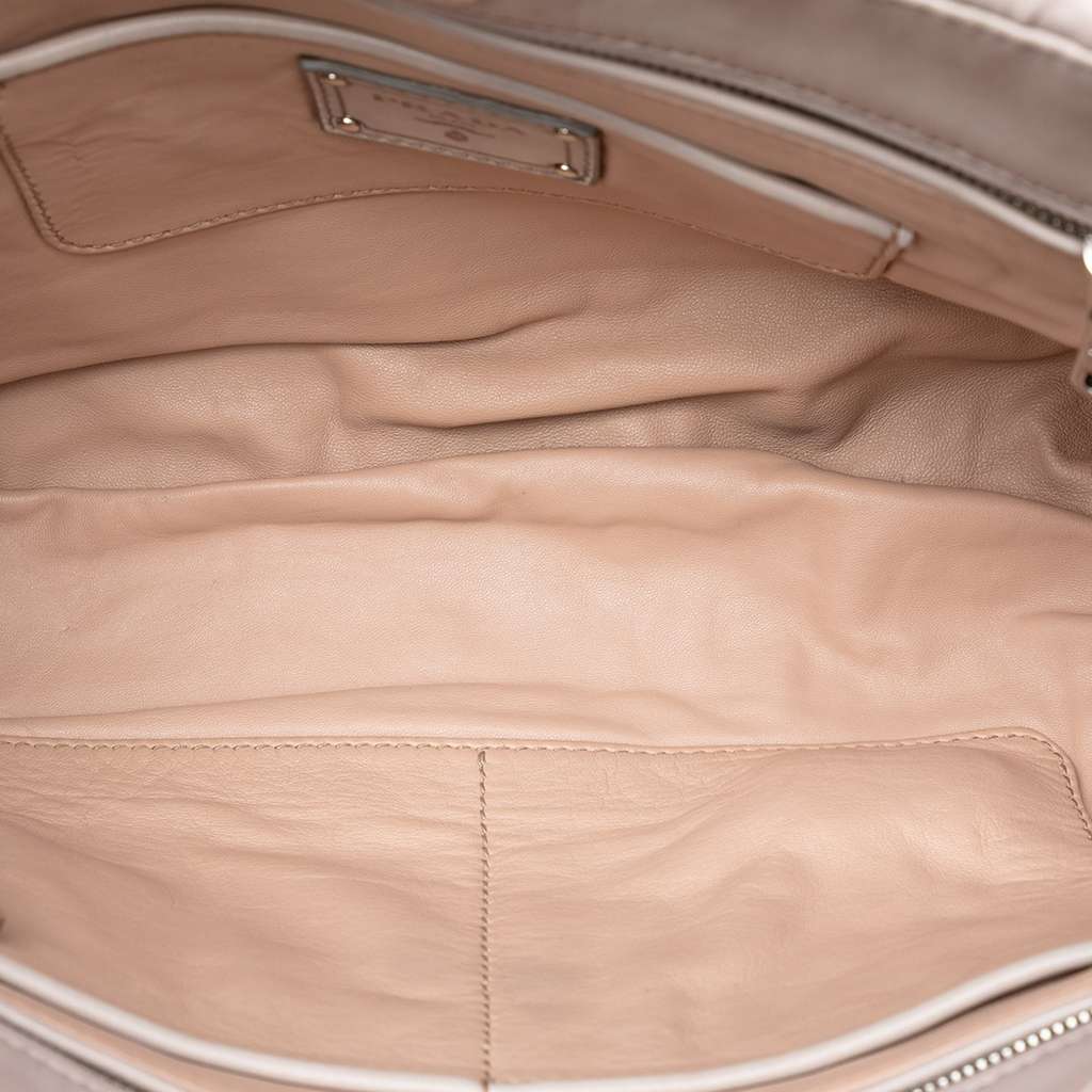 Prada Nappa Gaufre Turn Lock Clutch - 4