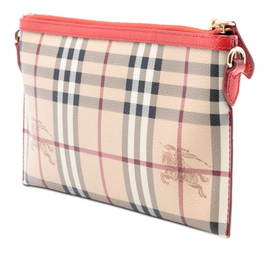 Burberry Haymarket Check Coated Canvas Peyton Crossbody - 2