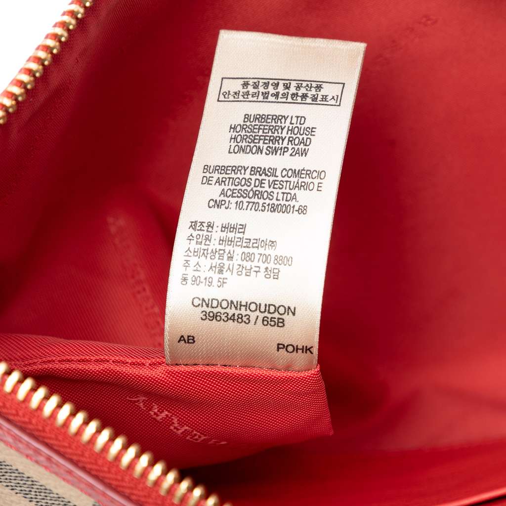 Burberry Haymarket Check Coated Canvas Peyton Crossbody - 5