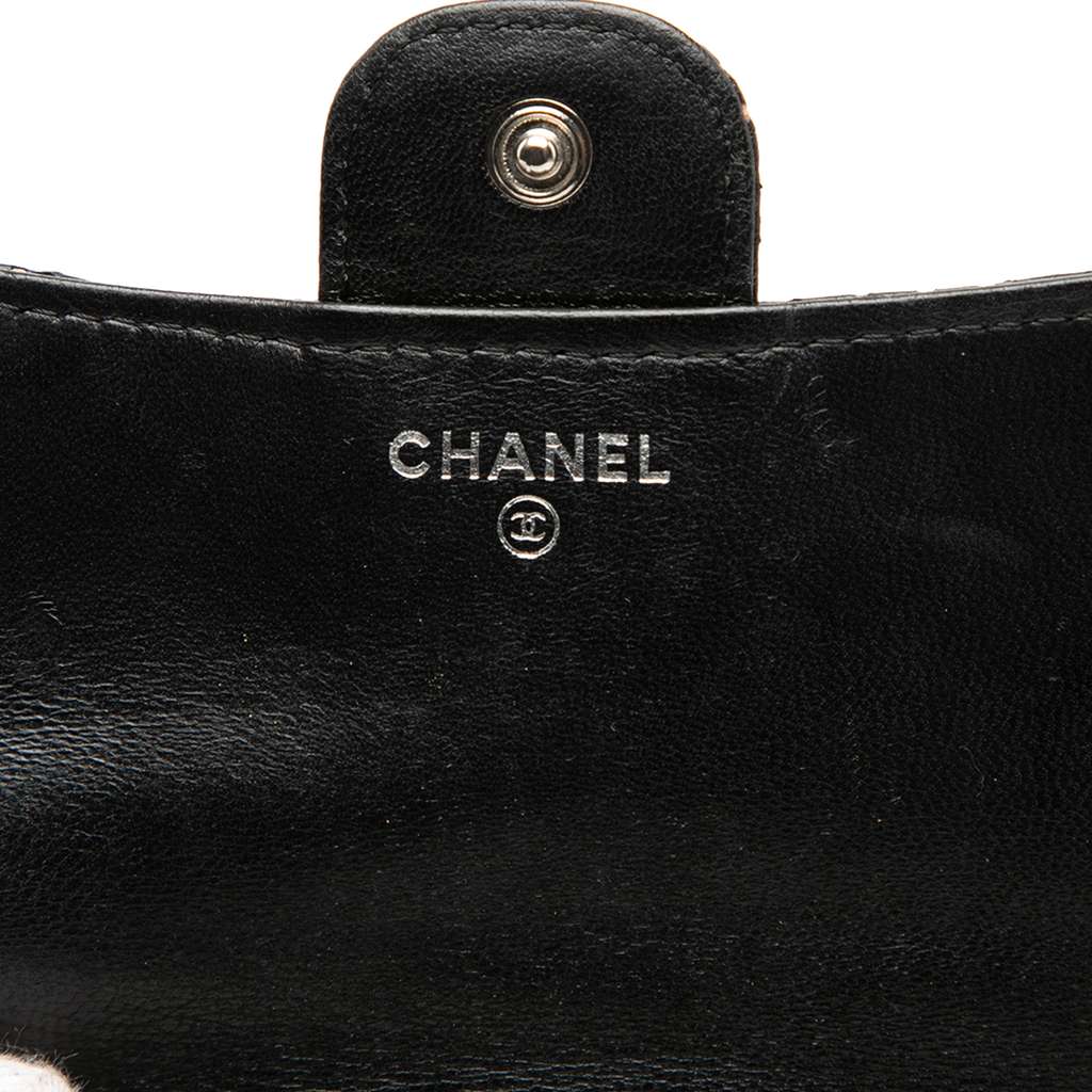 Chanel Perforated Quilted Lambskin Small Flap Wallet - 5