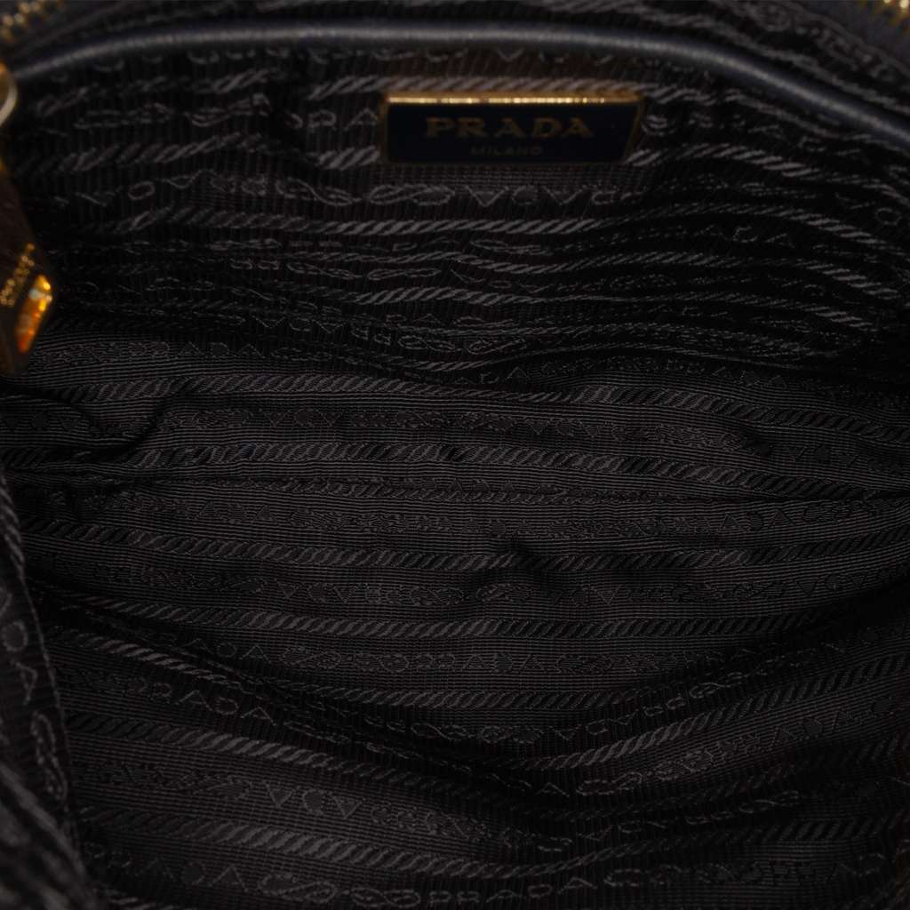 Prada Saffiano Trimmed Tessuto Zip Top Crossbody - 4