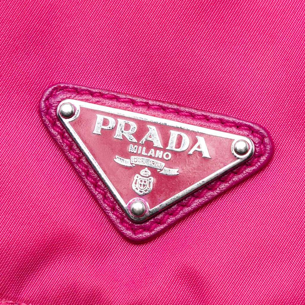 Prada Tessuto Zip Double Buckle Messenger Bag - 5