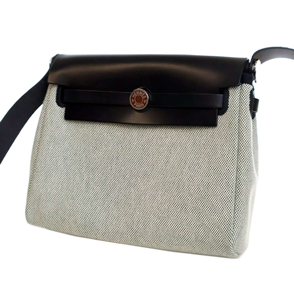 Hermès Military Toile and Vache Hunter Herbag Zip 20 - 3