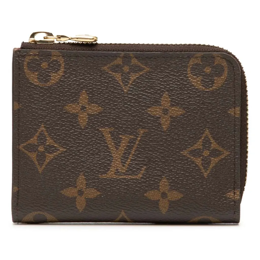 Louis Vuitton Monogram Noa Compact Wallet Brown Good - Front View