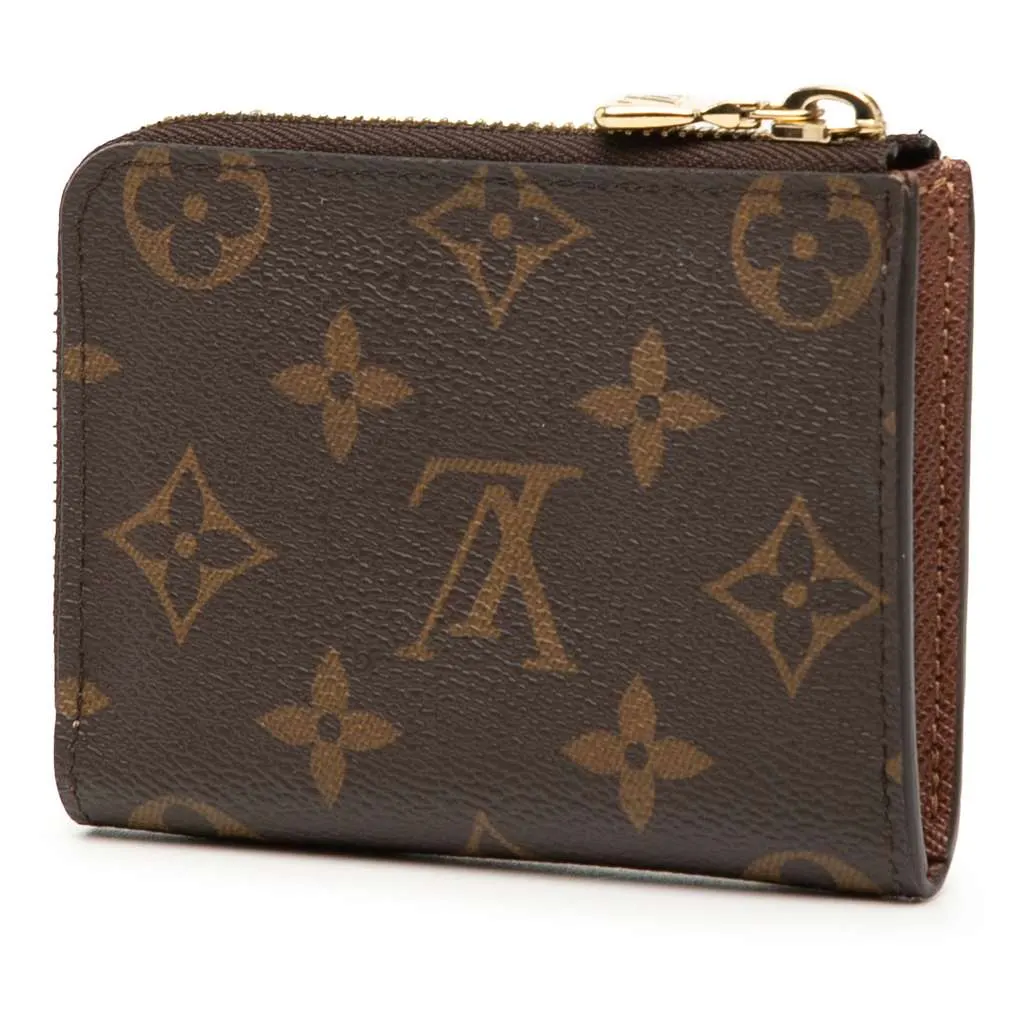 Louis Vuitton Monogram Noa Compact Wallet Brown Good - Back View