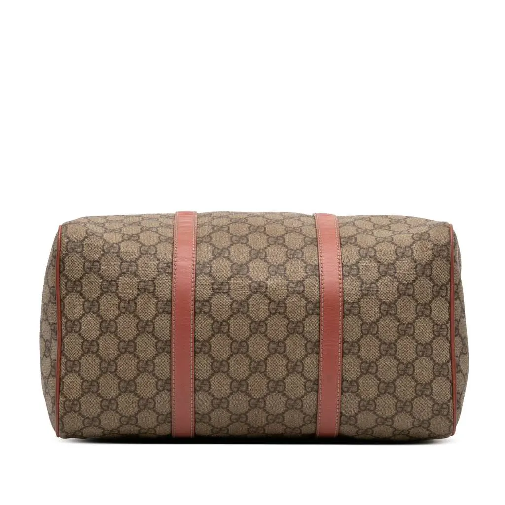 Gucci Medium GG Supreme Joy Boston Bag Brown Canvas Very good - Inside View