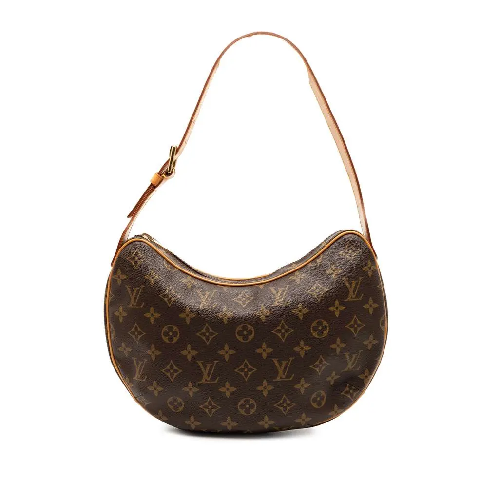 Louis Vuitton Monogram Croissant MM Brown Very good - Front View