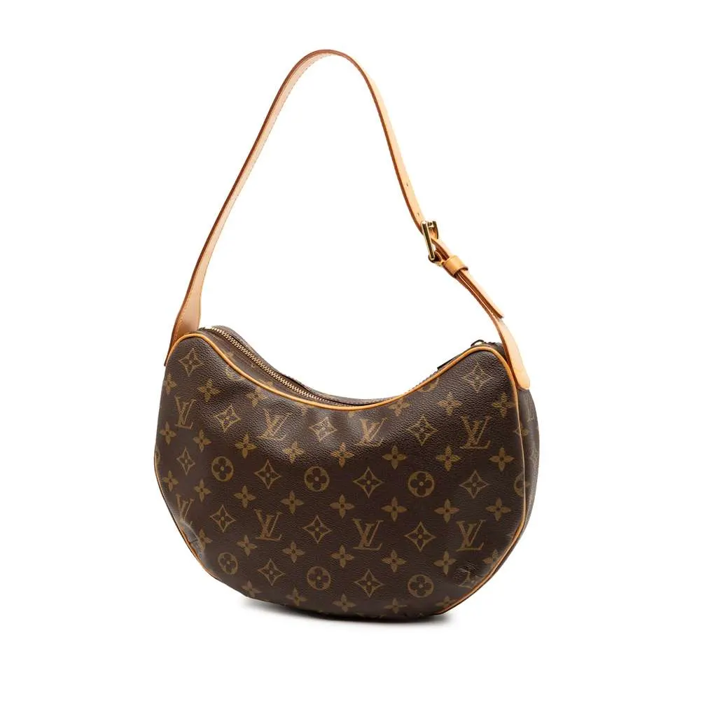 Louis Vuitton Monogram Croissant MM Brown Very good - Back View