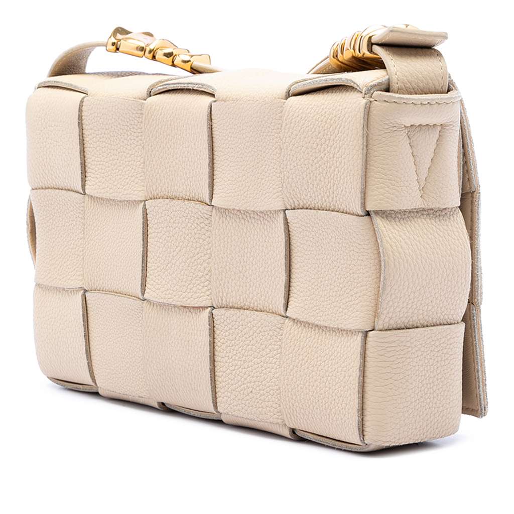 Bottega Veneta Grained Calfskin Intrecciato Cassette Crossbody - 3
