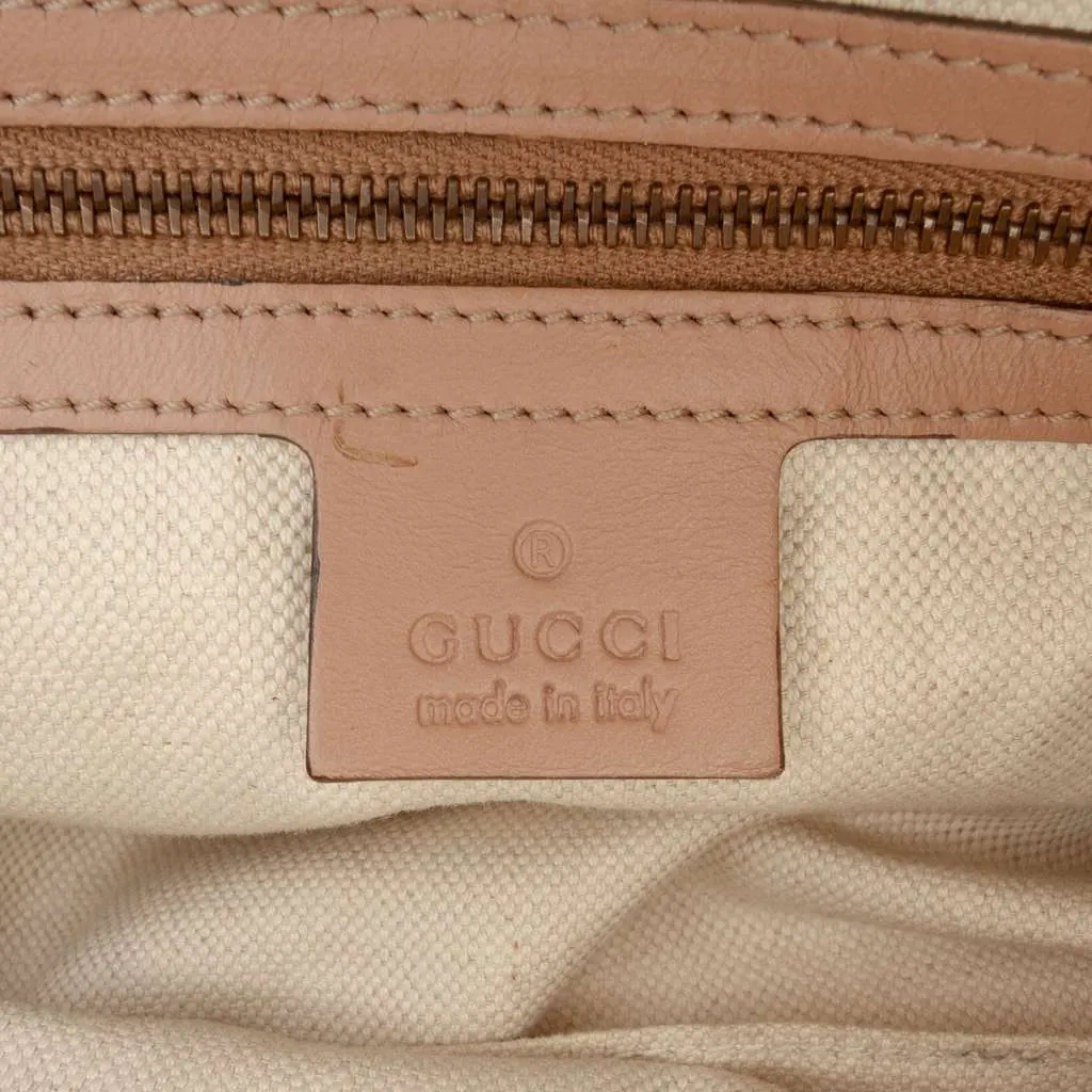 Gucci Large Guccissima Scarlett Tote Pink Leather Very good - Box View