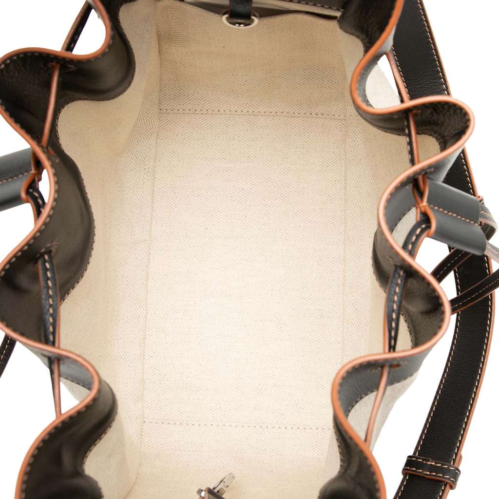 Loewe Small Leather and Canvas Hammock Bag - 4