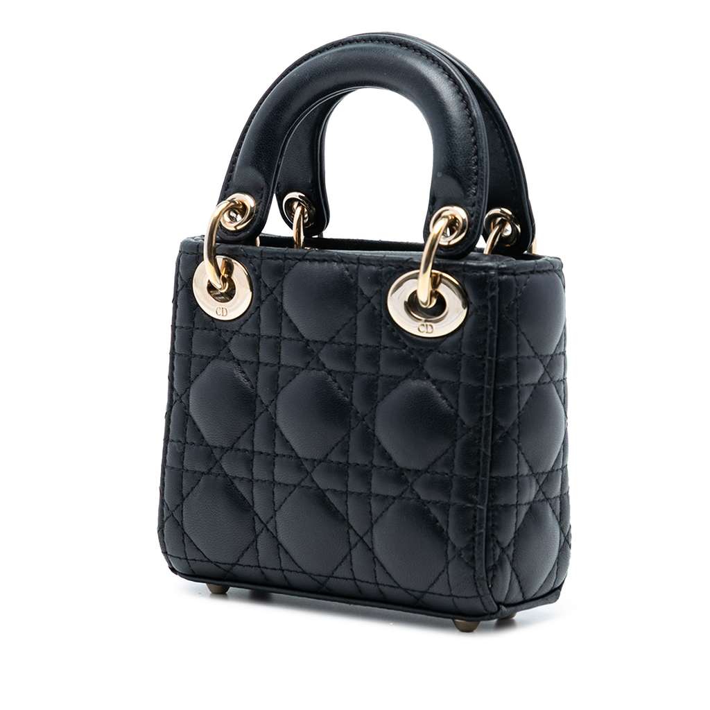 Dior Micro Lambskin Cannage Lady Dior - 2