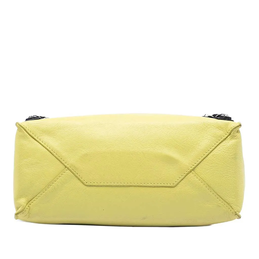 Balenciaga Mini Bicolor Leather Papier A4 Zip Around Tote Yellow Leather Very good - Inside View