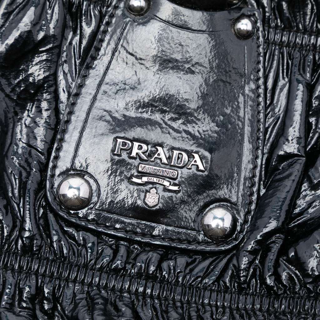 Prada Vernice Gaufre Satchel - 5