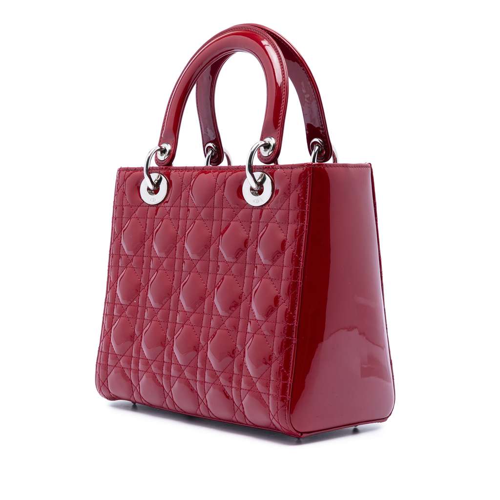 Dior Medium Patent Cannage Lady Dior - 2
