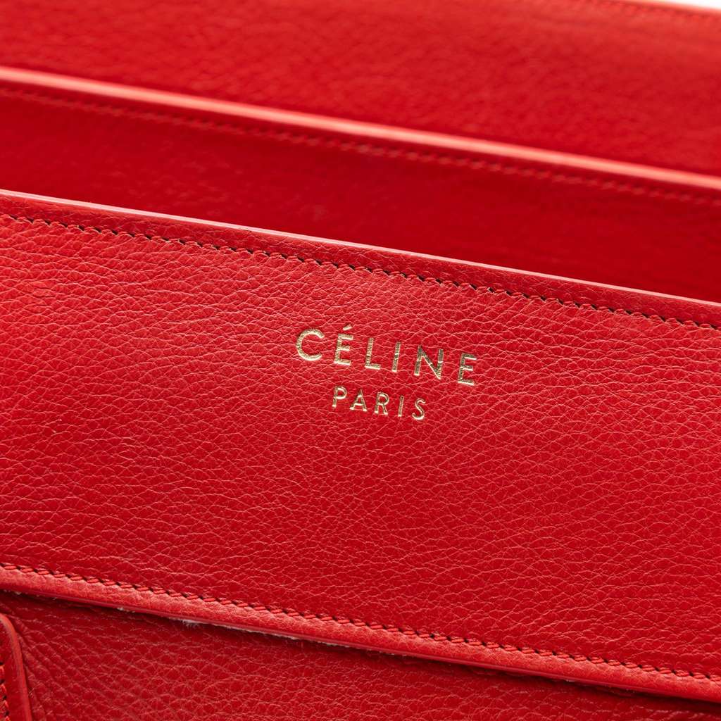 Celine Mini Leather Luggage Tote - 5