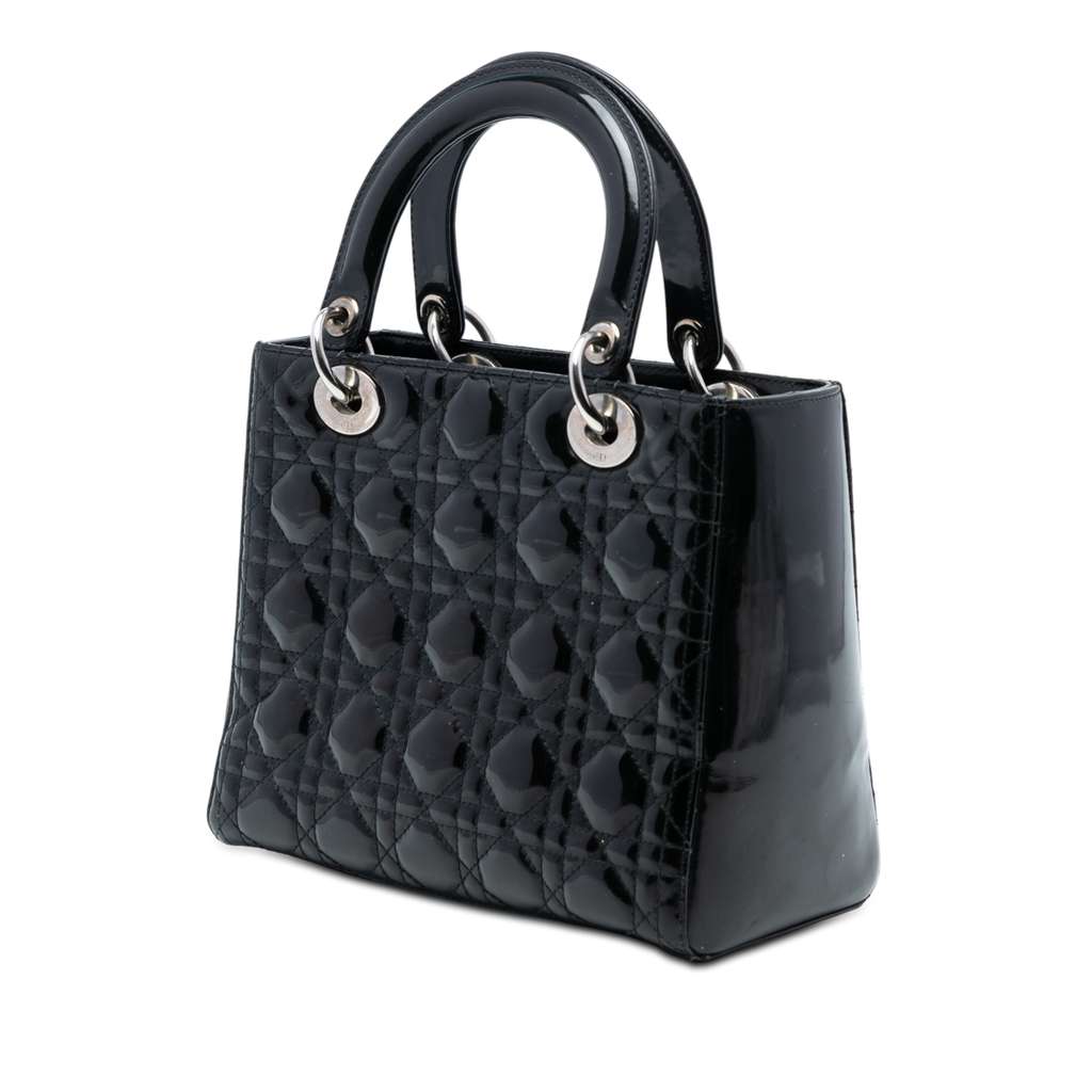 Dior Medium Patent Cannage Lady Dior - 2