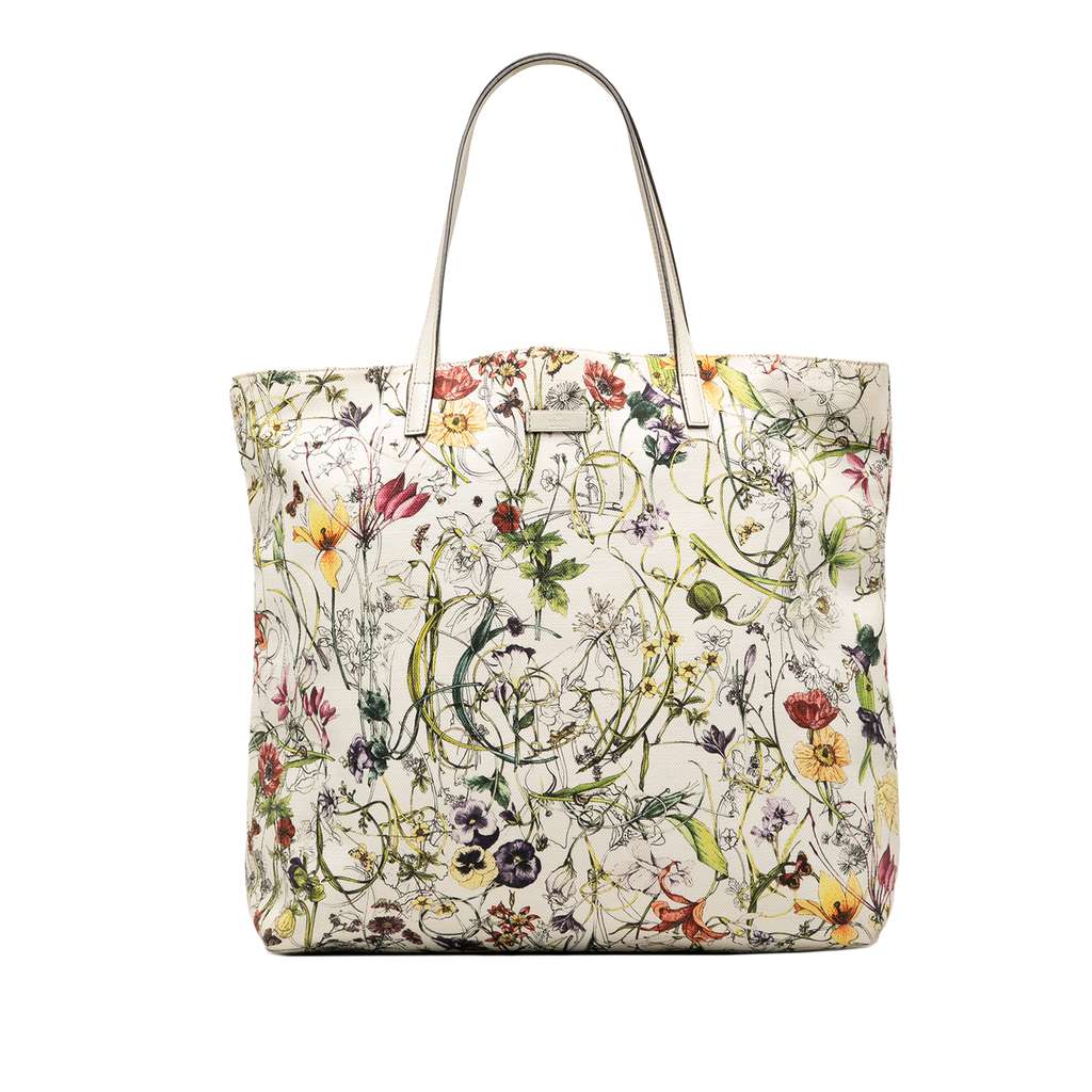 Gucci Canvas Flora Tote