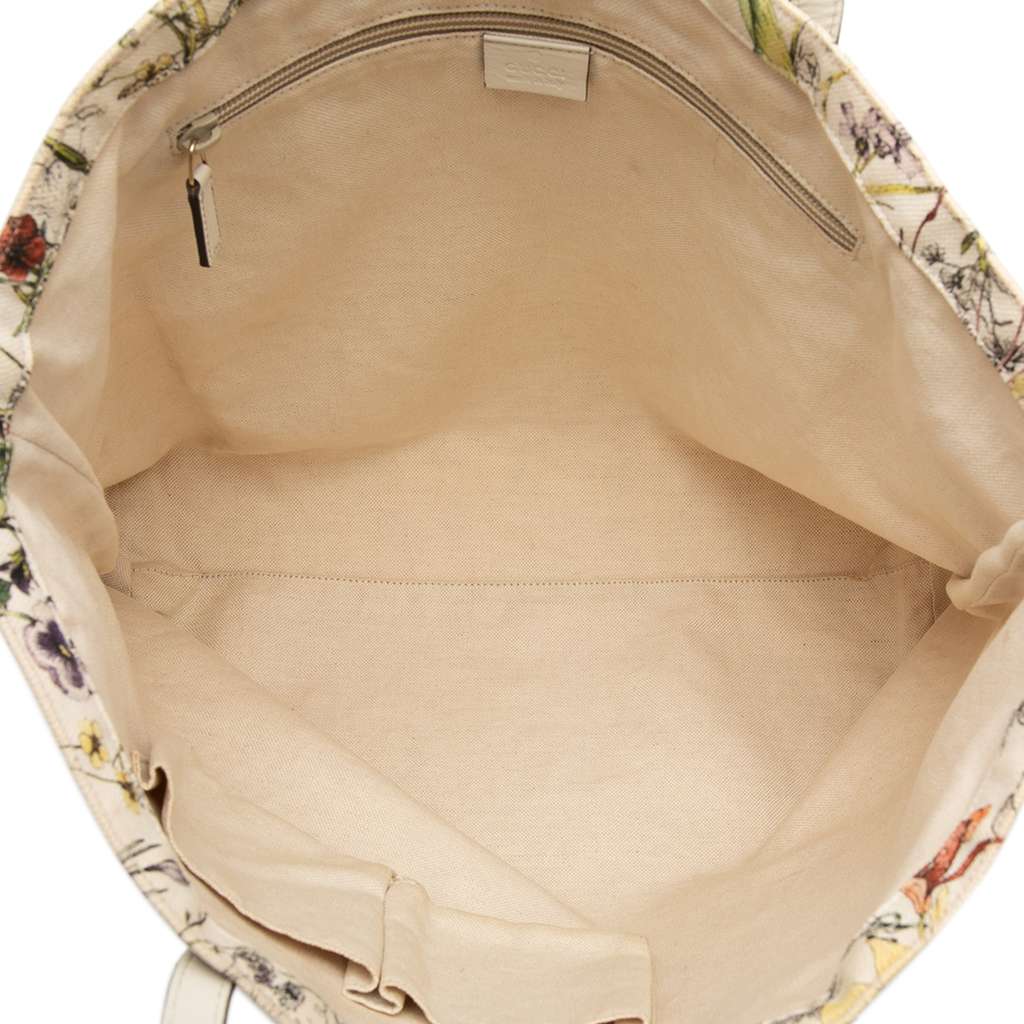 Gucci Canvas Flora Tote - 4