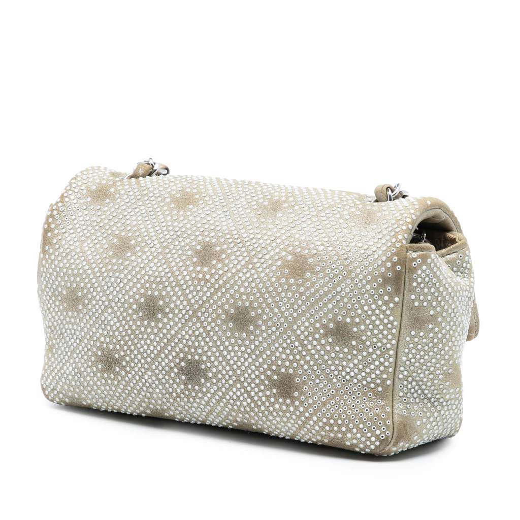 Chanel Mini Rectangular Iridescent Calfskin Strass Embellished Single Flap - 2