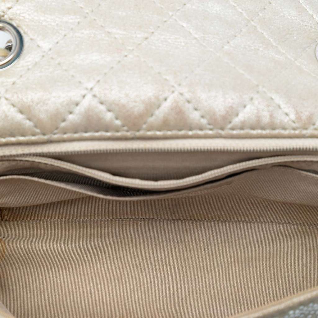 Chanel Mini Rectangular Iridescent Calfskin Strass Embellished Single Flap - 4