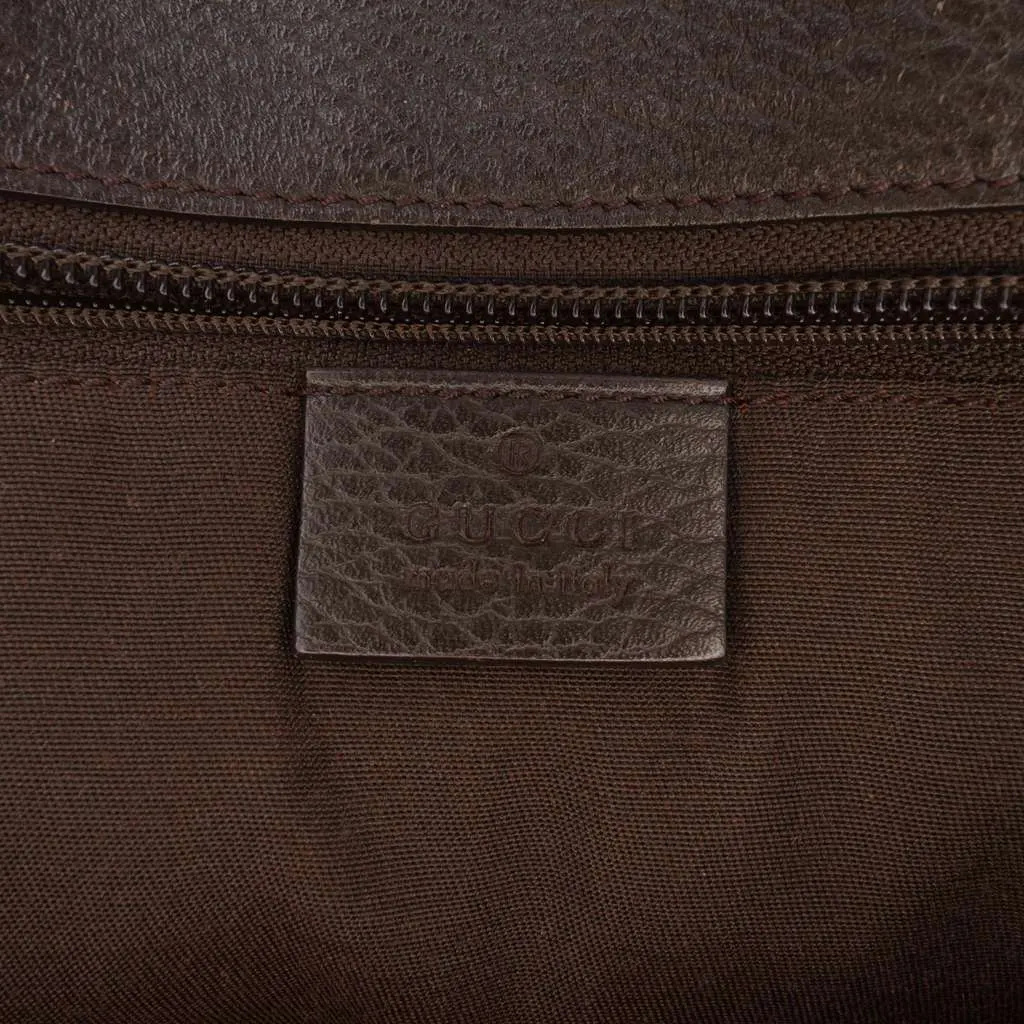 Gucci Dollar Calfskin Interlocking G Tote Brown Leather Very good - Box View