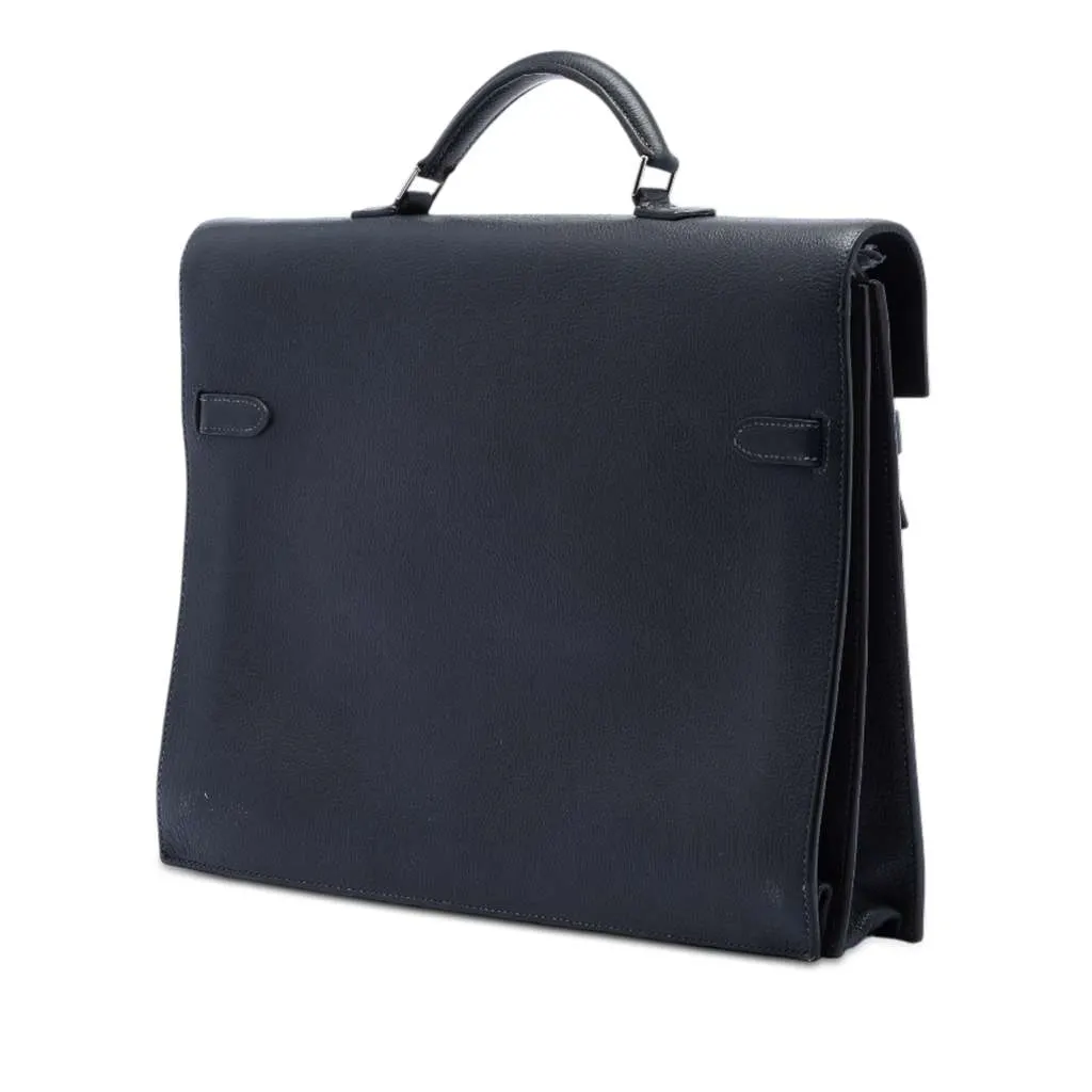 Hermès Togo Kelly Depeches 38 Black Leather Very good - Back View