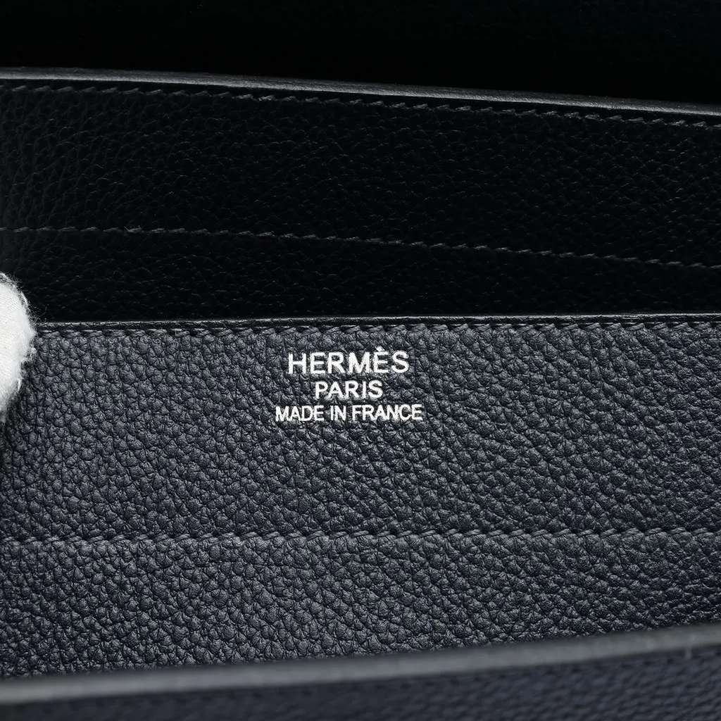 Hermès Togo Kelly Depeches 38 Black Leather Very good - Box View