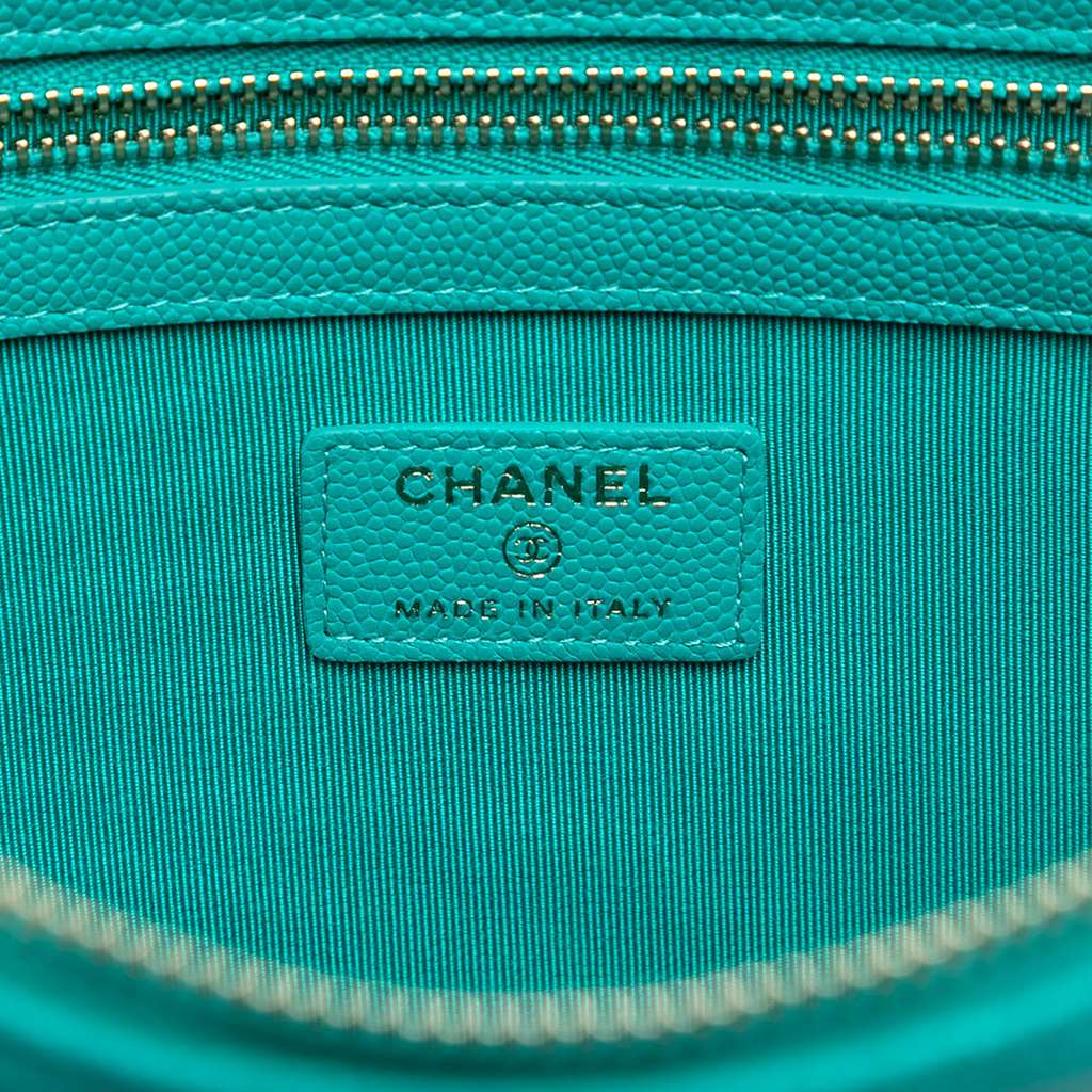 Chanel Large Quilted Caviar O Case Clutch - 5