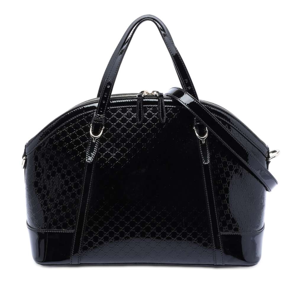 Gucci Large Microguccissima Patent Dome Satchel