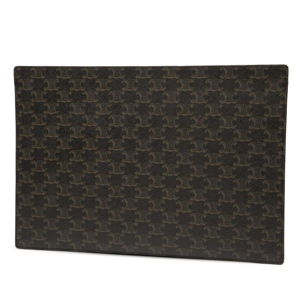 Celine Triomphe Coated Canvas Clutch - 2