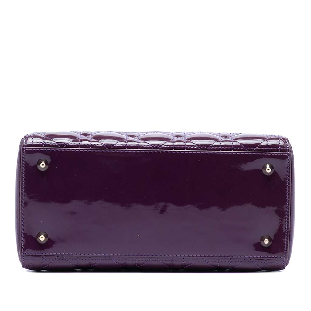 Dior Medium Patent Cannage Lady Dior - 3