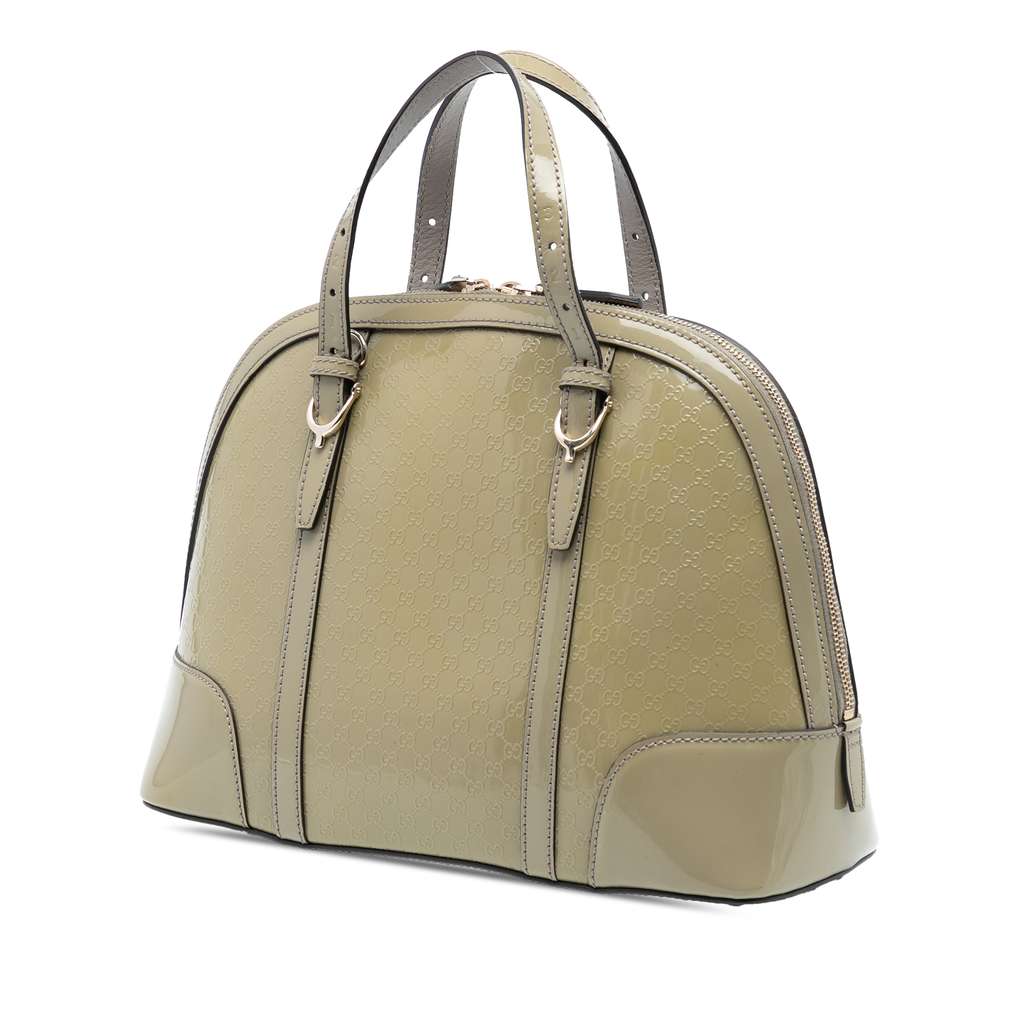 Gucci Small Microguccissima Patent Nice Satchel - 2