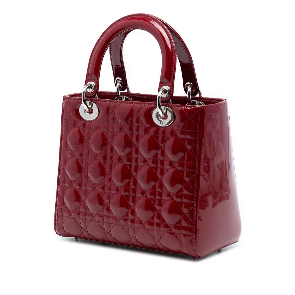 Dior Medium Patent Cannage Lady Dior - 2