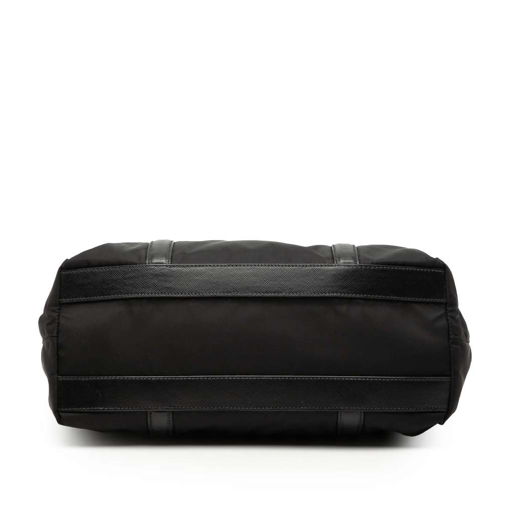 Prada Saffiano Trimmed Tessuto Tote - 3