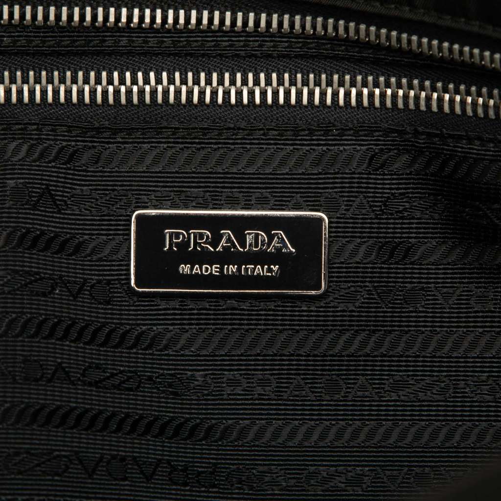 Prada Saffiano Trimmed Tessuto Tote - 5
