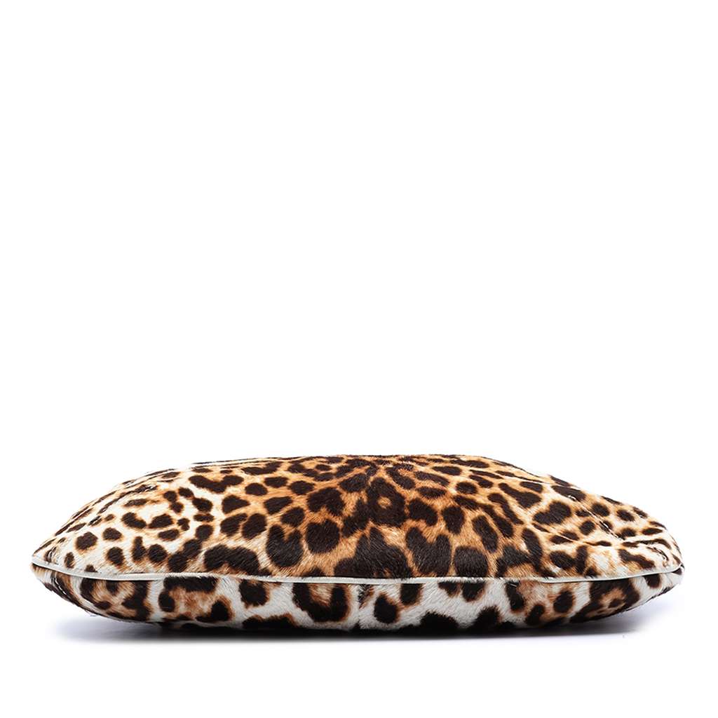 Saint Laurent Leopard Print Pony Hair Metropolis Shoulder Bag - 3