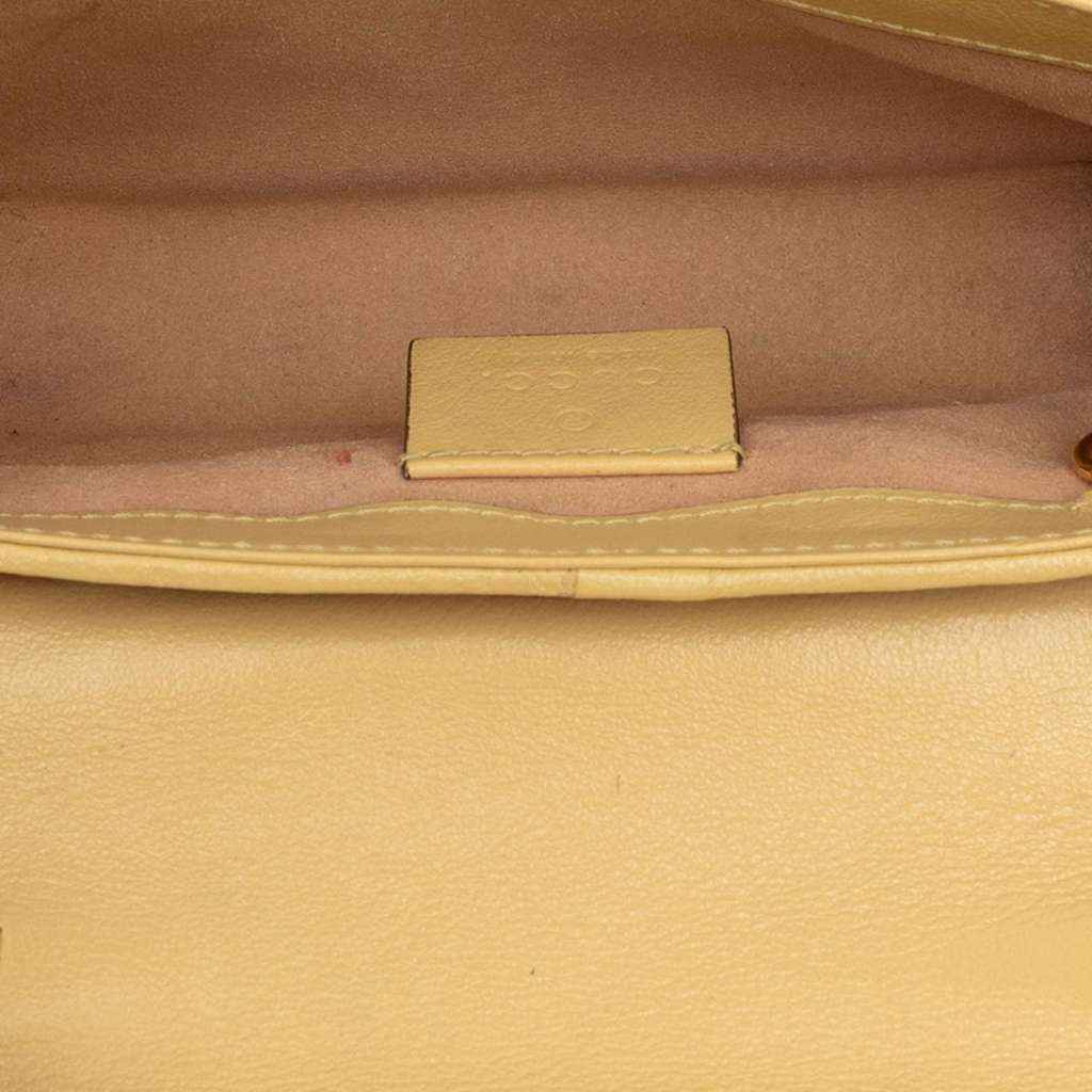 Gucci Super Mini GG Marmont Tricolor Matelasse Leather Torchon Flap Crossbody - 4