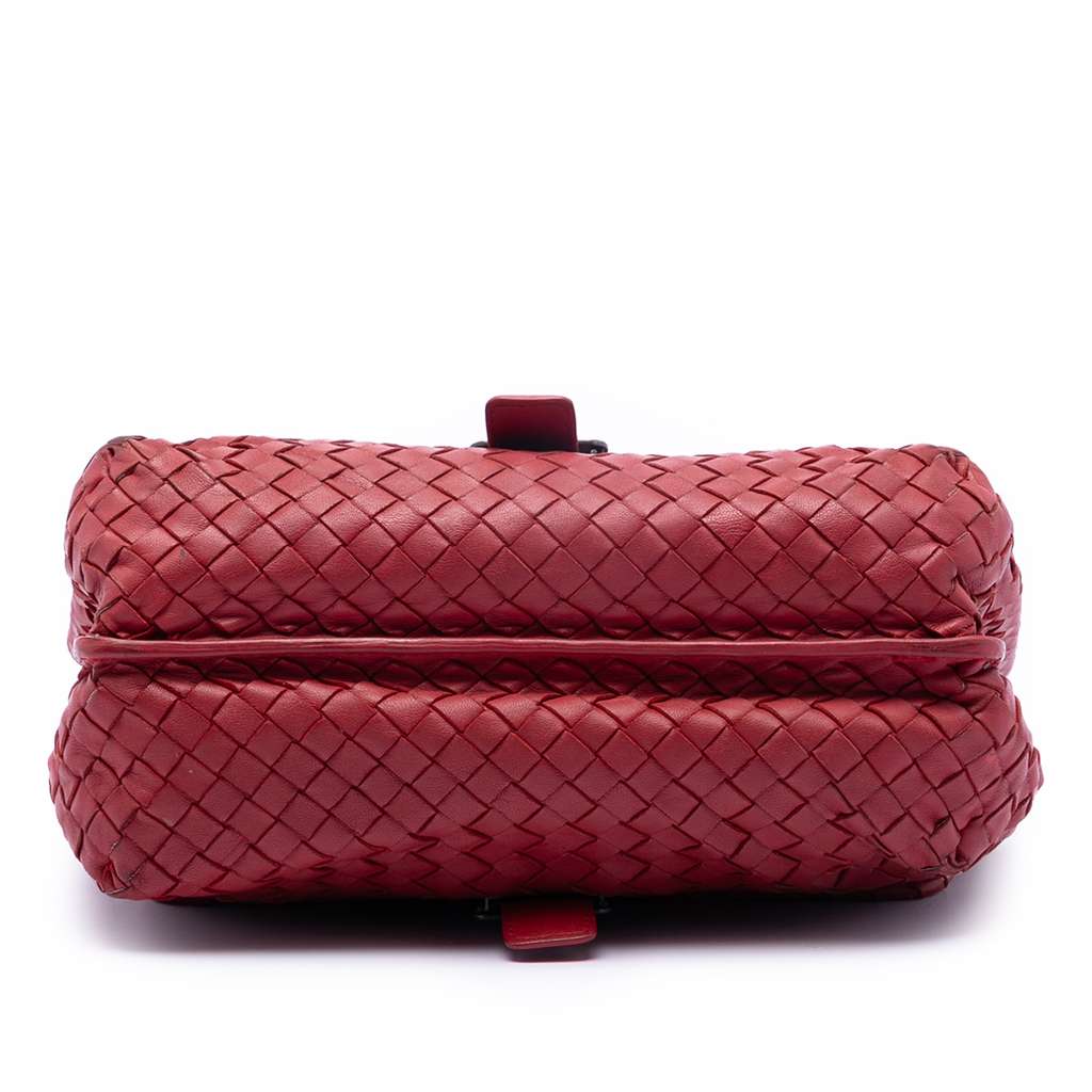 Bottega Veneta Nappa Intrecciato Double Sided Flap Messenger Bag - 3
