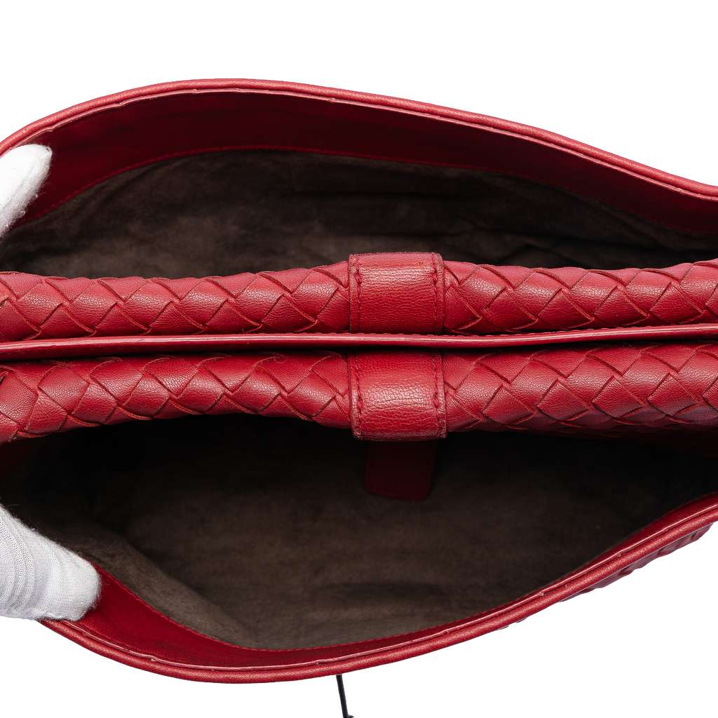 Bottega Veneta Nappa Intrecciato Double Sided Flap Messenger Bag - 4