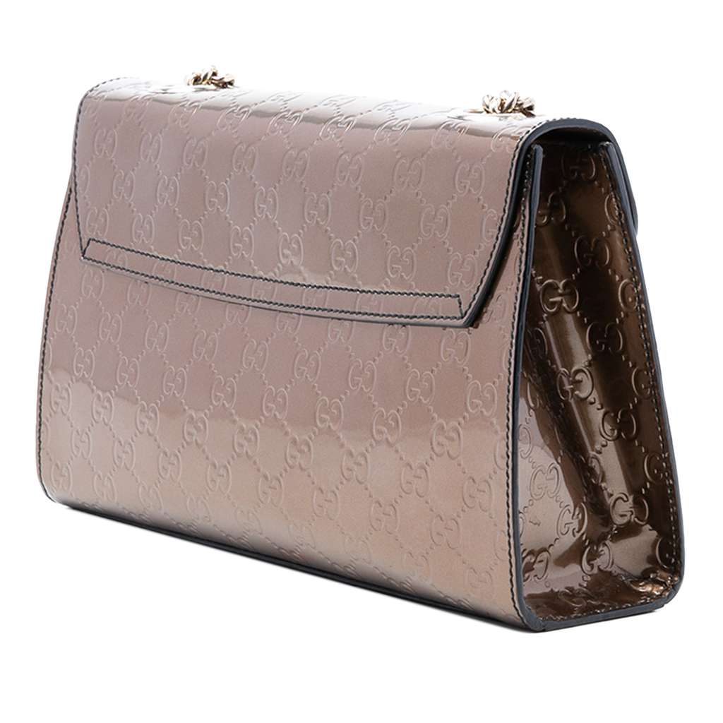 Gucci Medium Patent Guccissima Emily Shoulder Bag - 2