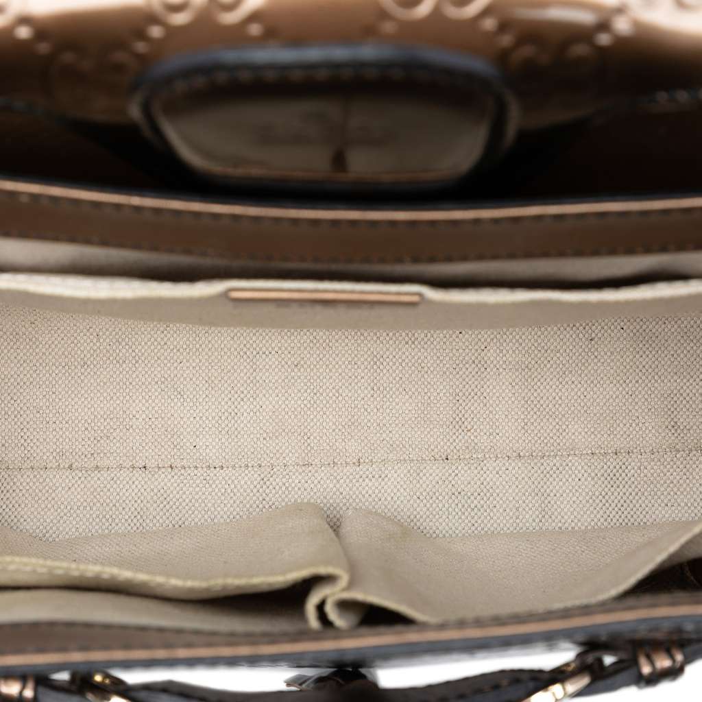 Gucci Medium Patent Guccissima Emily Shoulder Bag - 4