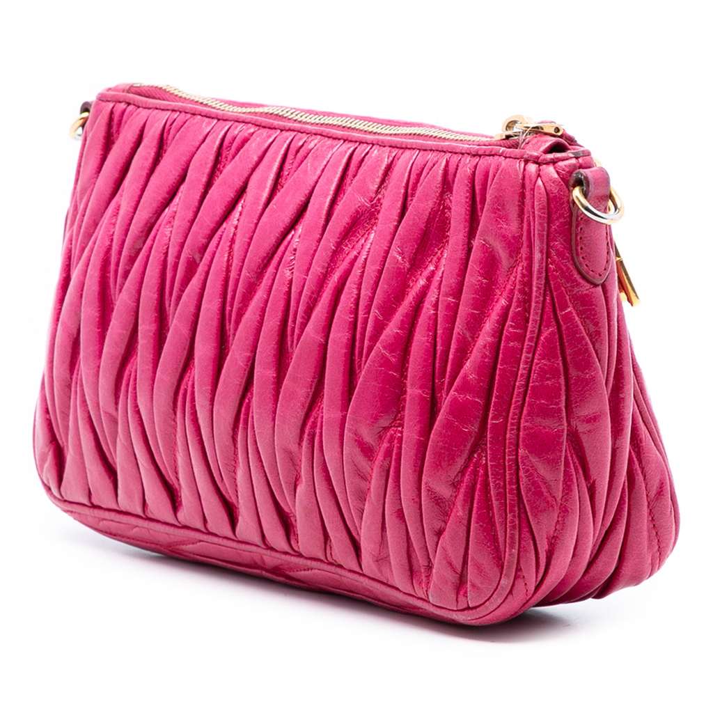 Miu Miu Matelasse Leather Shoulder Bag - 2